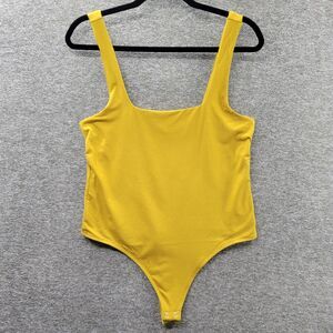 Good American Bodysuit Women's 4 XL Golden Rod The Modern Tank Bodysuit NWT